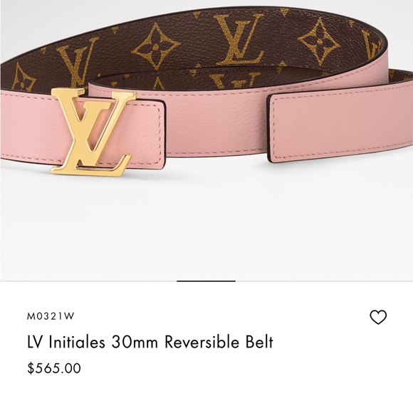 Louis Vuitton 30 MM brown and pink belt. - Picture 1 of 12